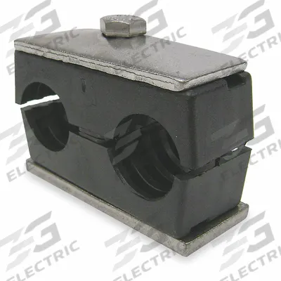 BEHRINGER PIPE SYSTEMS Vibration-Dampening Beta Clamp: Ribbed Bore, 304 Stainless Steel Clamp (MPN TWT2025-PP) - Vibration-Dampening Textured Core Beta Clamps