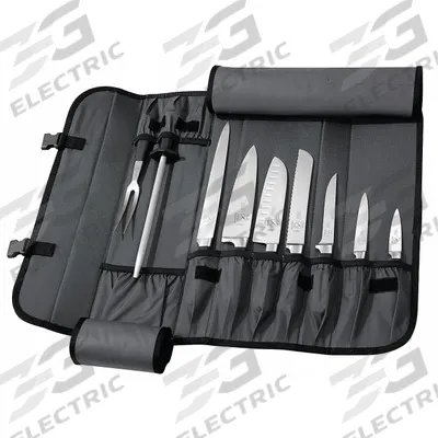 MERCER CUTLERY Knife Set: 9 Implements, Steel, 10 in Blade Lg, 20 1/2 in Overall Lg - Furnishings, Appliances and Hospitality