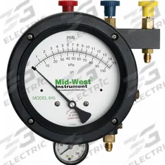 MIDWEST INSTRUMENT Backflow Kit 5-Valve: Molded Plastic Carrying Case, 3 Valves, 845-3, Test Kit. Key specifications — Includes: Carrying Case; Compatible Product Type: Pressure Vacuum Breakers; Manufacturer Part Number: 845-3; Brand: MIDWEST INSTRUMENT; Compatible with Grainger Part No.: 834CE8; Compatible with Mfr. Model No.: 830-0003.