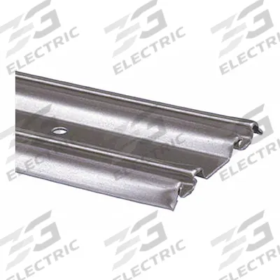 PRIME-LINE Track: 6 ft Lg, 2 9/16 in Wd, 1/4 in Ht, 5 lb Max Wt - Hanging Door Tracks