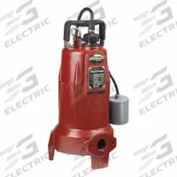 LIBERTY PUMPS Omnivore Grinder Pump: Horizontal, Single Phase, 2 hp, 208/230V AC, Cast Iron, Plug (MPN LSG202A-5-Y). Key specifications — Rated Voltage: 208/230V AC; Discharge Orientation: Horizontal; Hazardous Location Class: Not Rated; Volute Material: Cast Iron; Brand: LIBERTY PUMPS; Switch: Not Included.