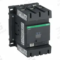 SCHNEIDER IEC Magnetic Contactor: Non-Reversing, 3 Poles, 3NO Contacts, 150 A, 24V AC Coil (MPN LC1D150B7). Key specifications — Brand: SCHNEIDER; Integrated Surge Suppression: Yes.