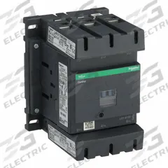 SCHNEIDER IEC Magnetic Contactor: Non-Reversing, 3 Poles, 3NO Contacts, 150 A, 24V AC Coil (MPN LC1D150B7). Key specifications — Brand: SCHNEIDER; Integrated Surge Suppression: Yes.