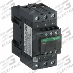 SCHNEIDER IEC Magnetic Contactor: Non-Reversing, 3 Poles, 3NO Contacts, 40 A, 120V AC Coil (MPN LC1D40AG7). Key specifications — Brand: SCHNEIDER; Integrated Surge Suppression: No.