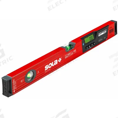 SOLA Electronic Digital Level: 0°– 180°, Includes Batteries, 0, ±0.05°, 24 in Overall Lg - Standard Digital Levels