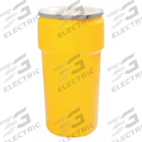 EAGLE Transport Drum: HDPE, 20 gal, Lever Lock Ring, Unlined/No Interior Coating, Metal (MPN 1623M). Key specifications — Drum Material: HDPE; Drum Head Type: Open Head; UN Rating Solids: 1H2/Y100/S; UN Rating Liquids: 1H2/X75/S; Interior Lining: Unlined/No Interior Coating; Drum Message Text: None; Closing Ring Material: Metal; For Holding: Hazardous Materials.
