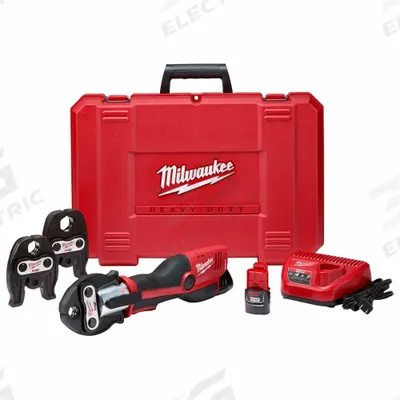 MILWAUKEE Cordless Press Tool Kit: M12 REDLITHIUM, Compact, Inline - Milwaukee Press Fitting Tools