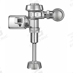 SLOAN Automatic Flush Valve: 0.5 gpf Gallons per Flush, Battery, 11 1/2 in Rough-In, Exposed, Top (MPN SLOAN 186-0.5 DFB SMO). Key specifications — Spud Location: Top; Brand: SLOAN.