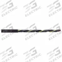 CHAINFLEX Control Cable: 17 AWG, 25 Conductors, Order by the Foot, PVC Jacket, 300 V (MPN CF880-10-25). Key specifications — Conductor Material: Copper; Conductor Configuration: Single; Minimum Bend Radius Factor - Fixed: 7 x OD; Minimum Bend Radius Factor - Flexible: 10 x OD; Includes Ground: Yes; Minimum Bend Radius Factor - E-Chain: 12.5 x OD; Resistance Properties: Oil and Grease Resistant; Standards: NFPA 79-2012 Chapter 12.9.
