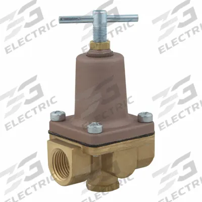 Watts Pressure Regulator: FNPT x FNPT, 1/4 in Pipe Size, Brass, 3 psi to 50 psi - Standard Capacity Water Pressure Regulators