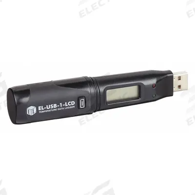 LASCAR Temperature Data Logger: -31°F to 176°F, -35°C to 80°C, EL-USB-1-LCD, Temp - Temperature Data Loggers