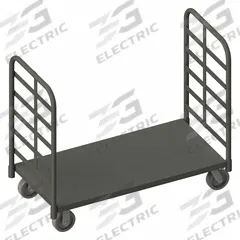 APPROVED VENDOR Platform Truck: 2,000 lb, 60 in L x 30 in W x 9 1/8 in H Deck, Solid, 12 ga Deck (MPN EPT2RH30606PH95). Key specifications — Side Panel Type: No Side Panels; Brand: APPROVED VENDOR; Color: Gray; Caster/Wheel Configuration: (2) Swivel.