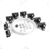 DAYTON Festoon System Kit: Wire Rope, 40 ft – 40 ft, 54 ft Min Cable/Hose Required, Flat (MPN 33N204). Key specifications — Brand: DAYTON; Compatible Cable Type: Flat; Included Components: Hardware; Track Type: Wire Rope.