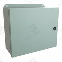 HAMMOND Electrical Enclosure: Steel, 10 in x 12 in x 5 in, NEMA 12/13/3R/4, w/Panel, Solid Cover (MPN EJ10125). Key specifications — Closure Method: Latches; Brand: HAMMOND; Knockouts: Not Included.