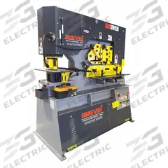 MARVEL Ironworker: 230V AC /Three-Phase, 5 Stations, 93 Tonf Hydraulic Force, 28 A Current, MSIW93D. Key specifications — attr69797: Punch; attr66073: MSIW93D; attr66076: MARVEL.