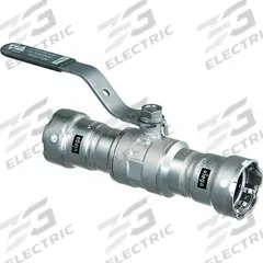 VIEGA MEGAPRESS Manual Two-Way Ball Valve: 1 1/4 in, Carbon Steel, Straight, Press x Press, Lever (MPN 28960). Key specifications — Brand: VIEGA MEGAPRESS; Handle: Locking Lever.
