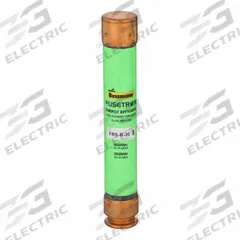 BUSSMANN Fuse: Class RK5, FRS-R Series, Time-Delay, 30 A, 600 V AC, 300 V DC, Non-Indicating (MPN FRS-R-30). Key specifications — Series: FRS-R.