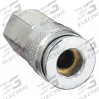 SPEEDAIRE Quick Connect Hose Coupling: 3/8 in Body Size, 1/4 in Hose Fitting Size, Push-to-Connect (MPN 30E725). Key specifications — Thread Size: 1/4" -18; Coupling Locking Type: Push-to-Connect; Brand: SPEEDAIRE.