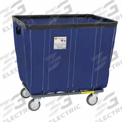 R&B WIRE PRODUCTS INC. Basket Truck: 7.5 cu ft, 600 lb, 30 in L x 20 in W x 22 1/2 in H, Navy Blue (MPN 406SOC/ANTI/NVY). Key specifications — Brand: R&B WIRE PRODUCTS INC.; Liner Color: Navy Blue; Caster/Wheel Configuration: (4) Swivel; Assembled/Unassembled: Assembled.