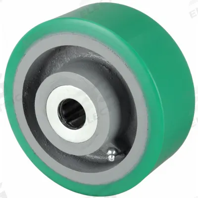 APPROVED VENDOR Caster Wheel: 6 in Wheel Dia., 2 1/2 in Wheel Wd, Polyurethane - Polyurethane Tread on Iron Core Wheels