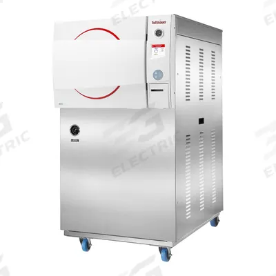 HEIDOLPH Autoclave: 85 L Capacity, 140°C Max Temp, 28 1/4 in Overall Wd, 46 1/2 in Overall Dp - General Purpose Autoclaves