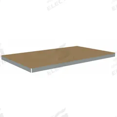 TENNSCO Shelf: 96 in x 48 in, 1,250 lb Load Capacity, Particleboard, Gray, Shelf (MPN ZLES-9648D). Key specifications — Decking Material: Particleboard; Includes: (4) Beams; Decking Finish: Unfinished; Shelf Configuration: Single Straight; Color: Gray; Frame Material: Steel; Brand: TENNSCO; Frame Finish: Zinc Plated.