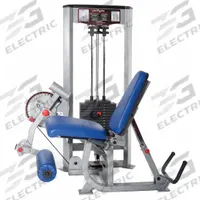 PROMAXIMA Leg Extension/Curl: Steel, Powder Coated, Gray, Orange, Vinyl, 72 in Overall Lg, Adj Bench (MPN P-5800)