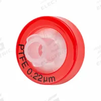 GLOBE SCIENTIFIC Syringe Filter: Non-Sterile, 0.22 um Pore Size, 10 mL Max Capacity - mL, Male, PTFE (MPN SF-PTFE-H-2213). Key specifications — Housing Material: Polypropylene; Inlet Connection Gender: Female; Inlet Connection Type: Female Luer Lock; Outlet Connection Gender: Male; Brand: GLOBE SCIENTIFIC; Compatible Product Type: Female Luer Lock Inlet; Filter Material: PTFE; Outlet Connection Type: Male Luer Slip.