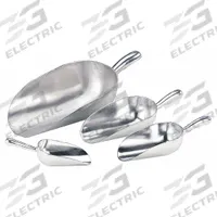 CRESTWARE Scoop: Silver, Scoop, Cast Aluminum, 5 oz Capacity (MPN AS05). Key specifications — NSF Certified: No; Brand: CRESTWARE; Color: Silver.