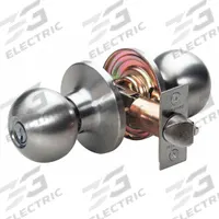 MASTER LOCK Door Lockset: Storeroom Knob Locksets, Nickel (MPN BA0215KA4). Key specifications — Lockset Style: Ball.