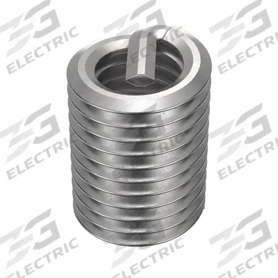 HELI-COIL Helical Insert: Tanged Tang Style, Screw-Locking, #10-32 Thread Size, Plain - Screw-Locking Tanged Helical Inserts