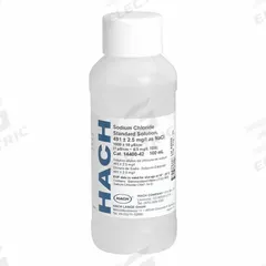 HACH Conductivity Standard Solution: 100 mL Volume, 180 uS/cm, Bottle, 0, Solution, 2307542, 1. Key specifications — Brand: HACH; CAS Number: 0; Chemical Family Type: Solution; Concentration: 180 uS/cm; Container Type: Bottle; Manufacturer Part Number: 2307542; Product Type: Conductivity Standard Solution.