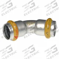 APOLLO Crimp Elbow Fitting: 1 in Pipe x 1 in Pipe Size, Press-fit x Press-fit, HNBR, SmartPress (MPN 123456854). Key specifications — Brand: APOLLO; Series: SmartPress.