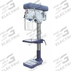 DAYTON Floor Drill Press: Belt Drive, Fixed Speed, 150 RPM – 4,000 RPM, 230V AC /Three-Phase, 11 in (MPN 53UH03). Key specifications — attr22849: 150 to 4,000 RPM; attr22858: 240V AC; attr73523: Drilling; attr22856: Belt; attr73570: Three-Phase; attr22850: 11 in; attr22846: 3 hp; attr22840: 6 A.