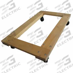 APPROVED VENDOR General Purpose Dolly: 1,000 lb, Brown, 30 in L x 18 in W x 5 in H Deck, (4) Swivel (MPN 48J063). Key specifications — Brand: APPROVED VENDOR; Color: Brown; Caster/Wheel Configuration: (4) Swivel; Lip Type: Flush; With Tow Eye: No.