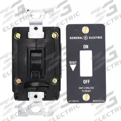 GE Manual Motor Starter: Non-Reversing, 2 Poles, 16 A, Thermal Protection, Toggle Switch (MPN CR101H). Key specifications — Brand: GE; Thermal Units Required: 1 (Not Included).