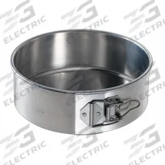 CHICAGO METALLIC Cake Pan: Springform Cake Pan Pan, Aluminum, Uncoated, 8 1/2 in Overall Dia, Silver (MPN 40408). Key specifications — Bead Closure: Closed Bead; Coating: Uncoated; Pan Style: Springform Cake Pan; Perforation: Solid; Brand: CHICAGO METALLIC; Color: Silver; Material: Aluminum; NSF Certified: No.