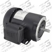 WEG General Purpose Motor: C-Face/Rigid Base Mount, Totally Enclosed Fan Cooled, 3/4 hp, 3,475 RPM (MPN .7536ES3E56C-S). Key specifications — Brand: WEG; Nameplate Voltage @ 60 Hz: 208-230/460V AC; Full Load Current @ 60 Hz: 2.50-2.26/1.13 A; Nameplate RPM @ 60 Hz: 3,475 RPM; Motor Enclosure: TEFC.