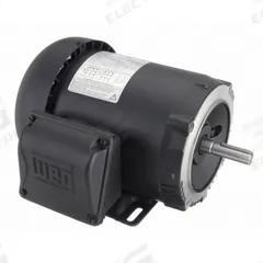 WEG General Purpose Motor: C-Face/Rigid Base Mount, Totally Enclosed Fan Cooled, 3/4 hp, 3,475 RPM (MPN .7536ES3E56C-S). Key specifications — Brand: WEG; Nameplate Voltage @ 60 Hz: 208-230/460V AC; Full Load Current @ 60 Hz: 2.50-2.26/1.13 A; Nameplate RPM @ 60 Hz: 3,475 RPM; Motor Enclosure: TEFC.