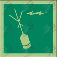 IMO (International Maritime Organization) Safety Sign: Vinyl, Adhesive Sign Mounting, 0.011 in Thick (MPN 486F86). Key specifications — Sign Mounting Style: Adhesive; Retroreflective Grade: Not Retroreflective; Glow In The Dark: Yes.