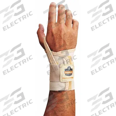 PROFLEX BY ERGODYNE Wrist Support: Right, S Ergonomic Support Size, Black - PROFLEX BY ERGODYNE Single Strap Wrist Support