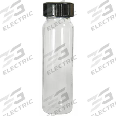 QORPAK Sample Vial: 22 mL, Includes Closure, Phenolic, 23 mm Body Dia, Square - Glass Sample Vials