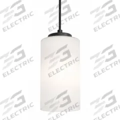 AFX INC. Decorative Pendant: 4 in Dia, 6 1/2 in Ht, Black, 60 W, 120V AC, Dimmable (MPN LEOP04MBBK). Key specifications — Voltage: 120V AC; Brand: AFX INC.; Dimmable: Yes; Housing Finish/Color: Black.