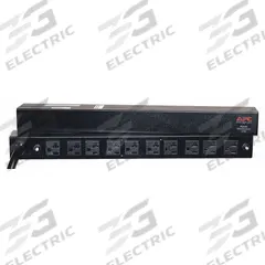 APC BY SCHNEIDER ELECTRIC Power Distribution Unit: 120V AC, 10 Outlets, NEMA 5-20R, Non-Metered, Std (MPN AP9560). Key specifications — Plug Type: NEMA L5-30P; Brand: APC BY SCHNEIDER ELECTRIC; Maximum Input Voltage: 120V AC; Receptacle Type: NEMA 5-20R; Mounting Location: Horizontal Rack; Facing: Front.