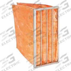 GRAINGER Pocket Air Filter: 24 in x 12 in x 22 in, MERV 11, Orange, Fiberglass, 4 Pockets (MPN 5W446). Key specifications — Display Sell UOM: EA; Brand: GRAINGER; Media Material: Fiberglass; Performance Rating: MERV 11.