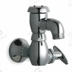 CHICAGO FAUCETS Low Arc Sill Faucet: Cast Brass, Polished Chrome, Cast Brass, NPT (MPN 952-12CP). Key specifications — Brand: CHICAGO FAUCETS; Body Material: Cast Brass; Handle Material: Cast Brass; Color/Finish: Polished Chrome; Includes: 3/4 in Hose Outlet; Inlet Connection Type: NPT.