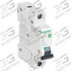 SCHNEIDER IEC Supplementary Protector: 5 A Amps, 60V DC, 14kA at 120/240V AC, Screw Clamp, C60SP, B (MPN M9F21105). Key specifications — Brand: SCHNEIDER; Terminal Connection: Screw Clamp; DC Voltage Rating: 60V DC; Max. AIR Rating: 14kA at 120/240V AC; Series: C60SP; AC Voltage Rating: 240/415V AC; Curve Type: B.