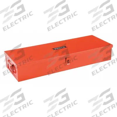 PROTO Tool Box: 25 3/16 in W 15 3/16 in D 5 1/2 in H, Steel, Red, Hinged Lid - Steel Socket Storage Boxes