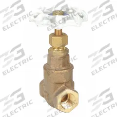 MILWAUKEE VALVE Gate Valve: 2 in, Bronze, Non-Rising, FNPT x FNPT, 300 psi CWP, Wheel, Solid Wedge (MPN UP105 2). Key specifications — Wedge Material: Bronze; Brand: MILWAUKEE VALVE; Bonnet Material: Bronze.