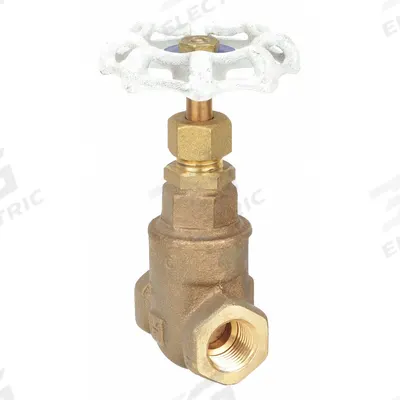 MILWAUKEE VALVE Gate Valve: 2 in, Bronze, Non-Rising, FNPT x FNPT, 300 psi CWP, Wheel - Non-Rising Stem Bronze Gate Valves for Potable Water